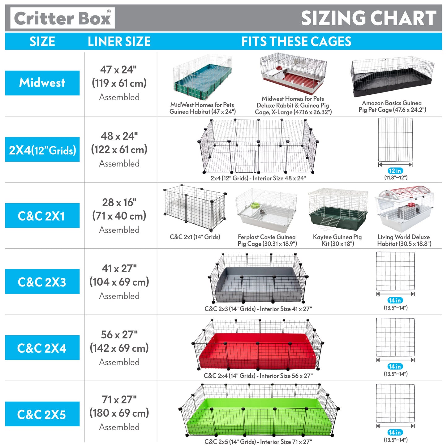Critter Box® Washable Cage Liner