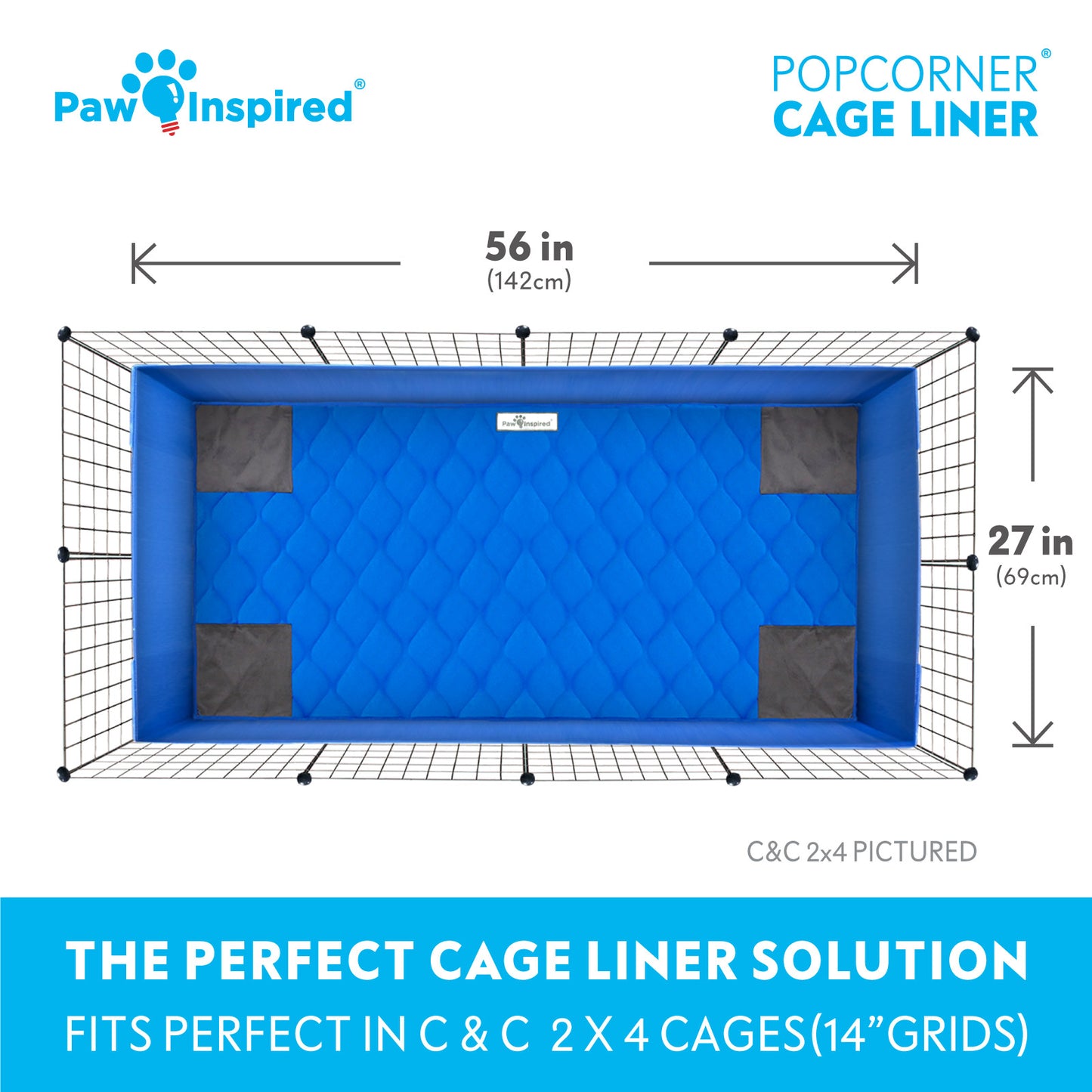 PopCorner® Washable Guinea Pig Cage Liners