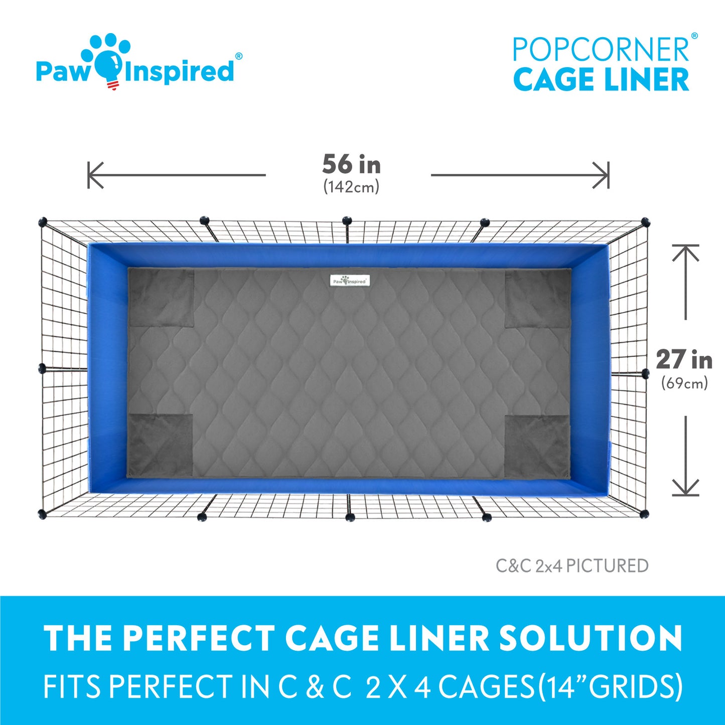 PopCorner® Washable Guinea Pig Cage Liners