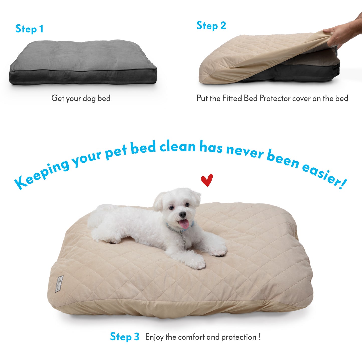 Fitted Dog Bed Protector
