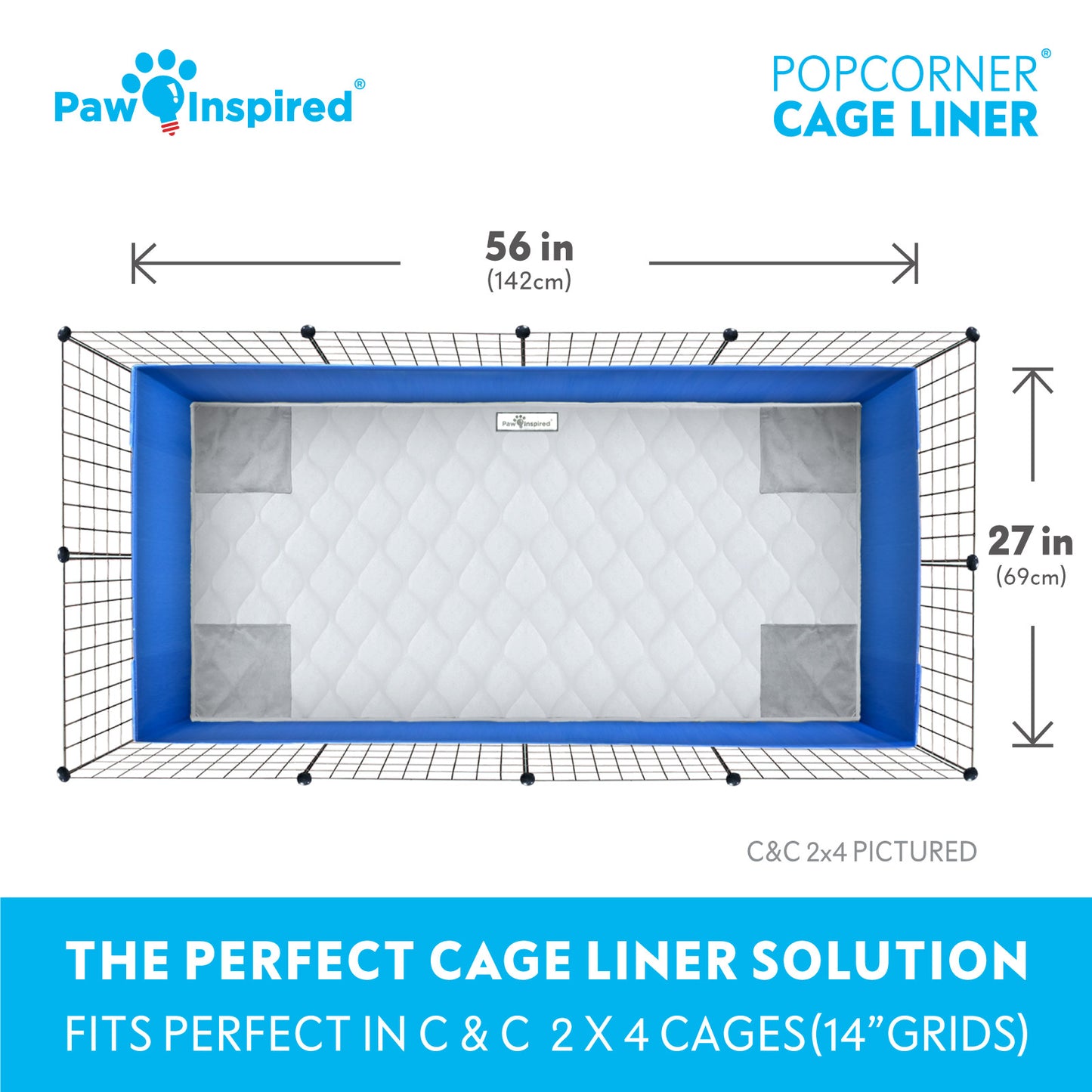 PopCorner® Washable Guinea Pig Cage Liners