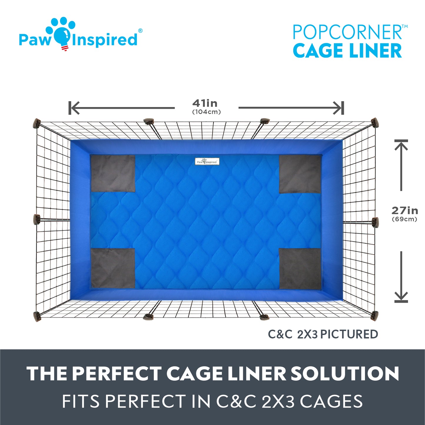 PopCorner® Washable Guinea Pig Cage Liners