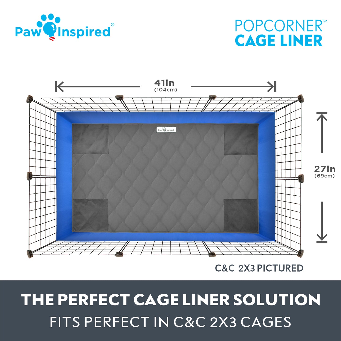 PopCorner® Washable Guinea Pig Cage Liners