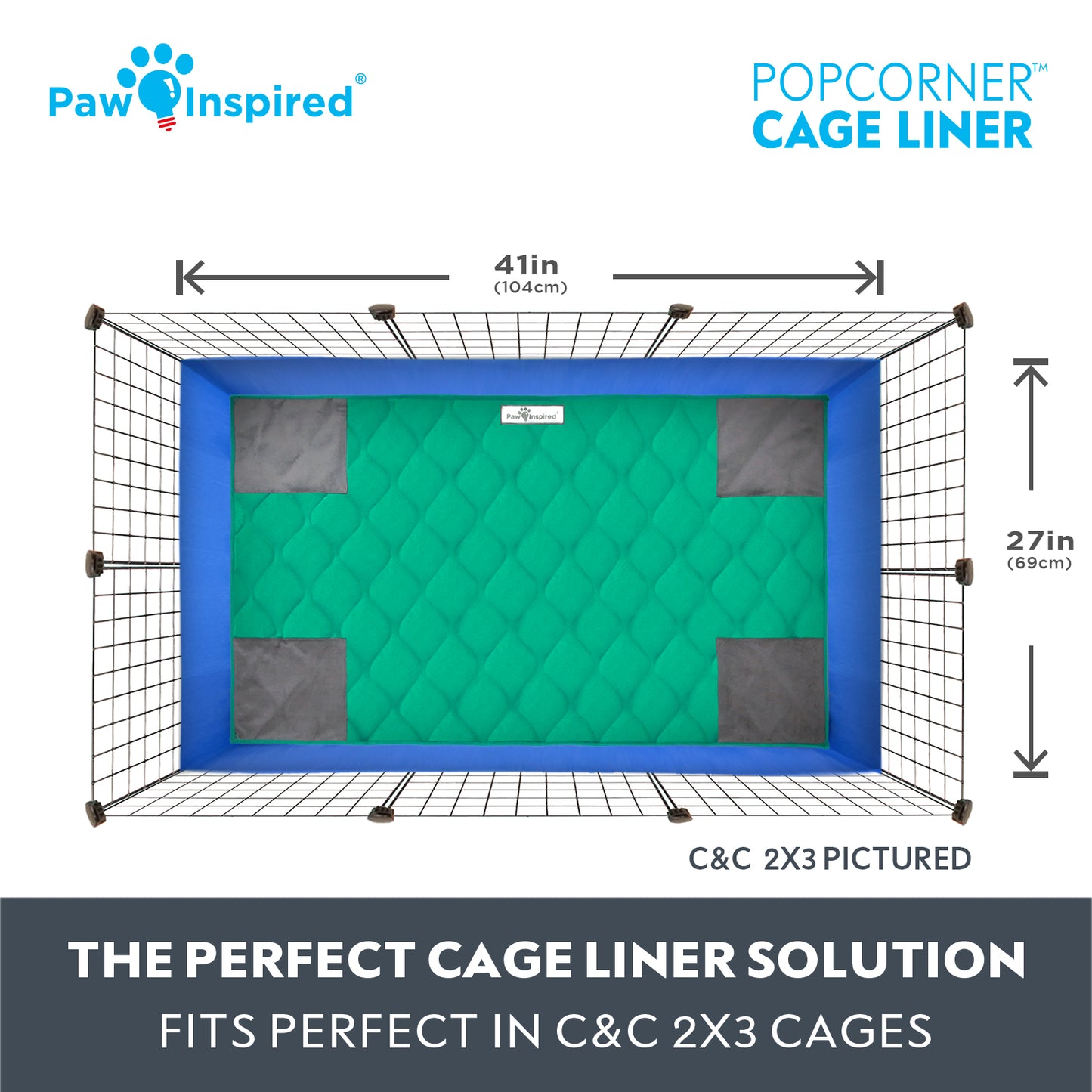 PopCorner® Washable Guinea Pig Cage Liners