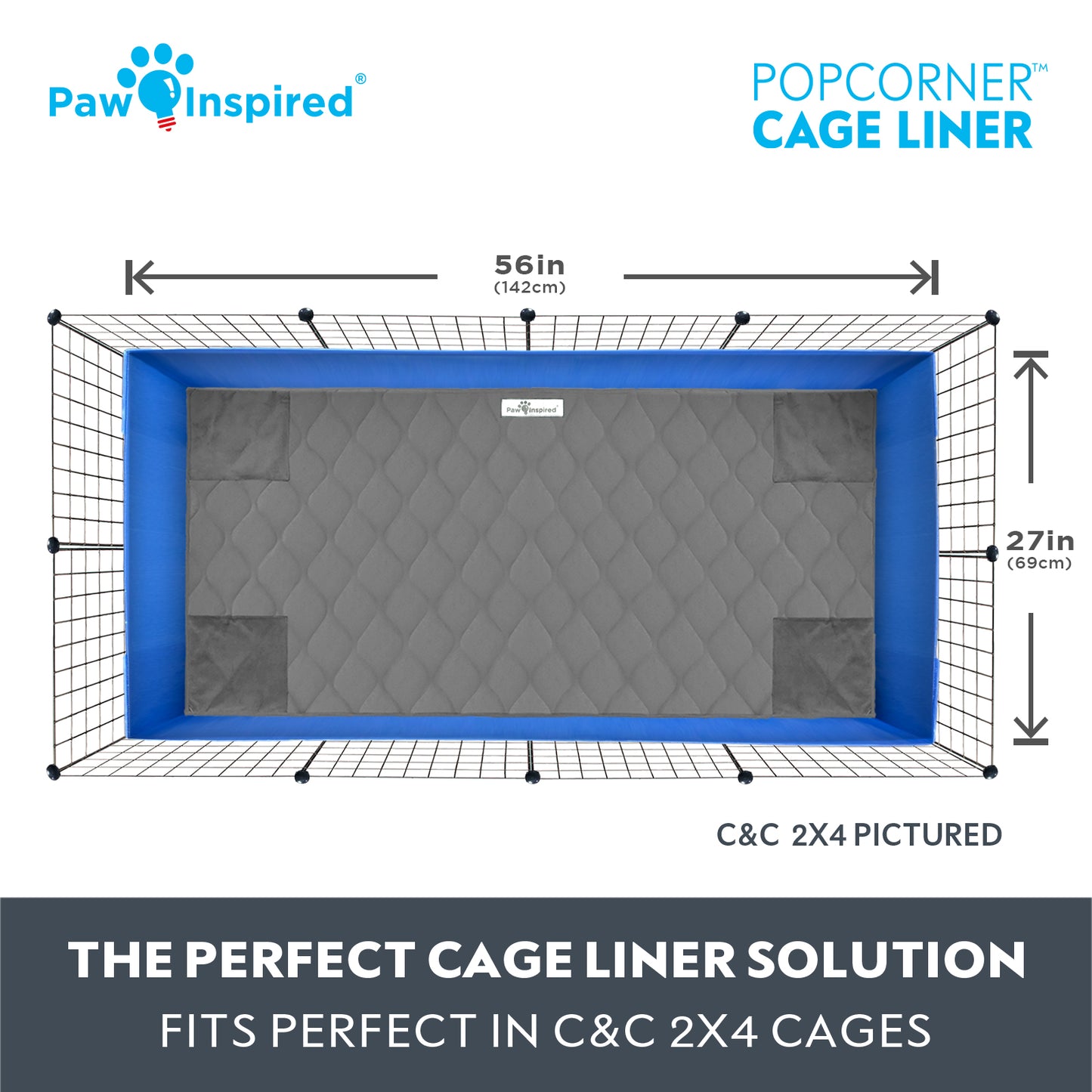 PopCorner® Washable Guinea Pig Cage Liners