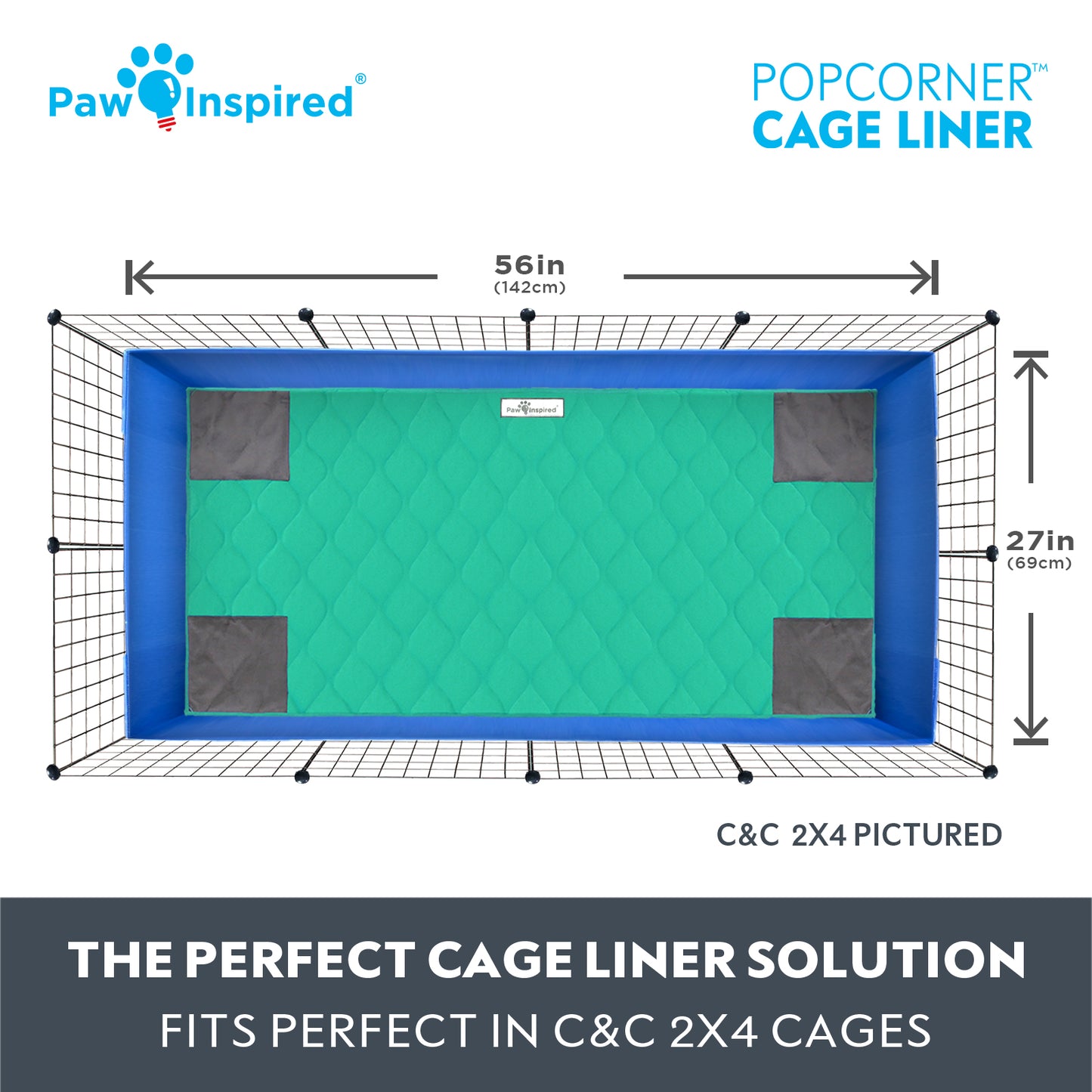 PopCorner® Washable Guinea Pig Cage Liners