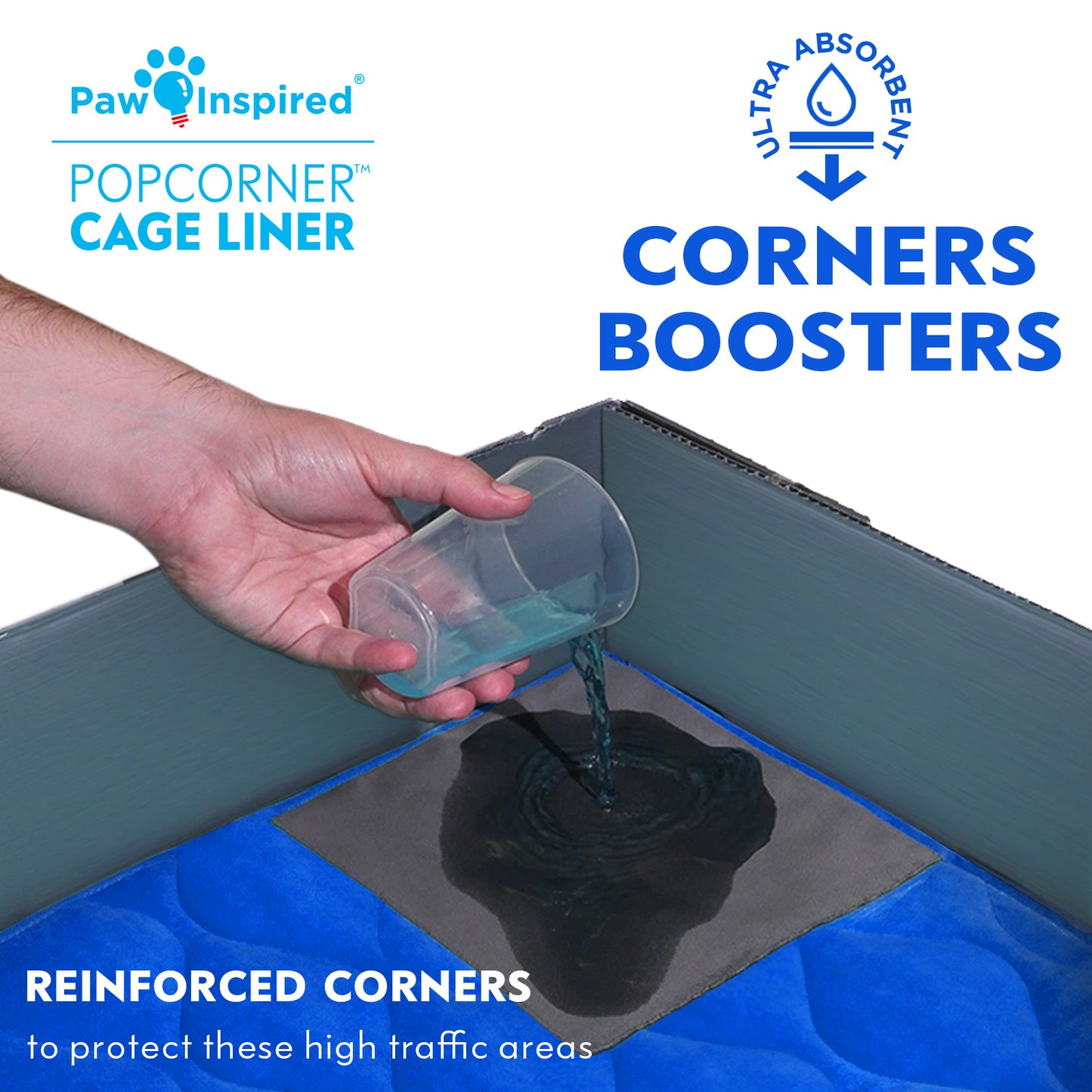 PopCorner® Washable Guinea Pig Cage Liners