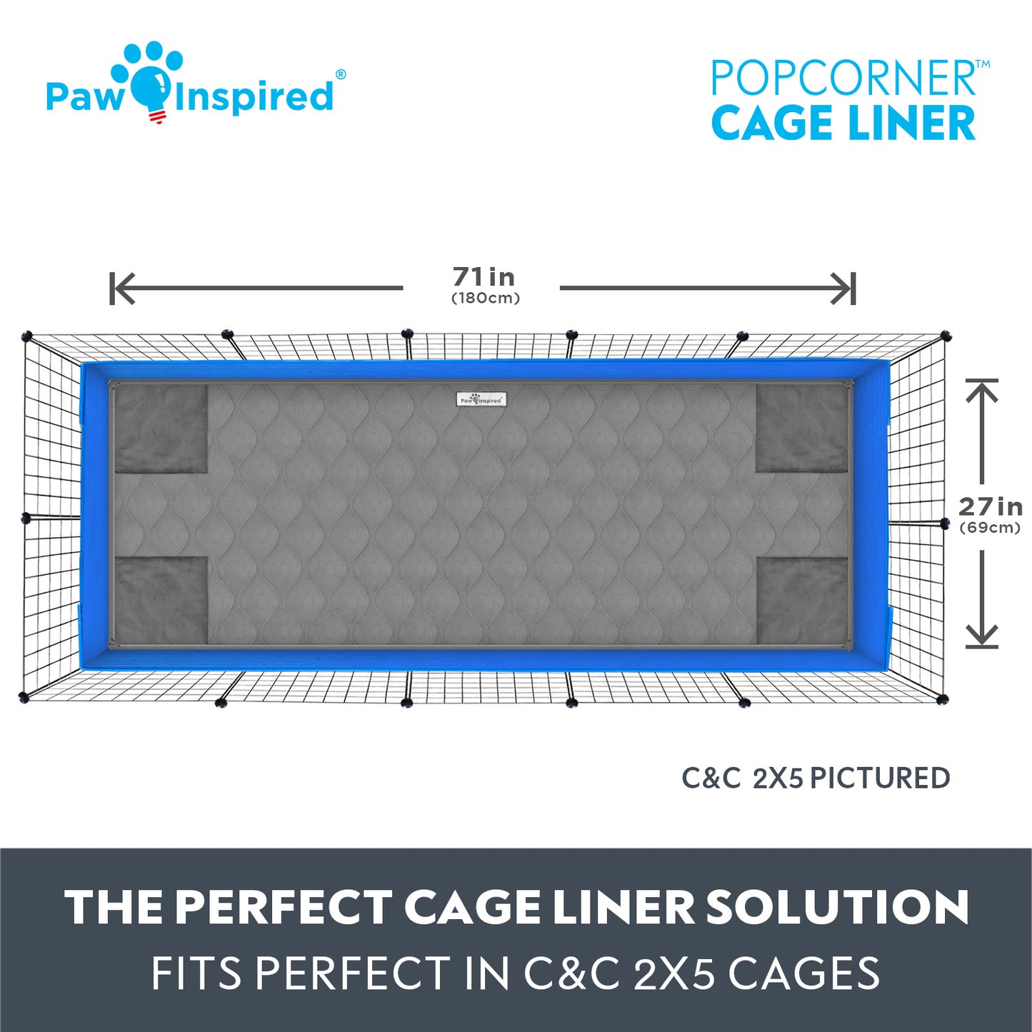 PopCorner® Washable Guinea Pig Cage Liners