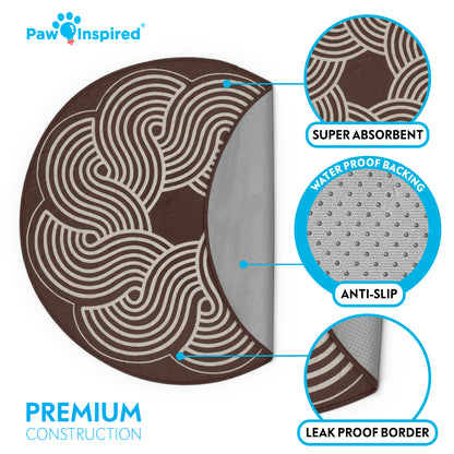 Round Designer Dog Pads