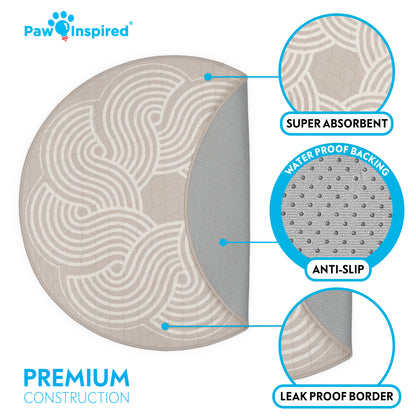 Round Designer Dog Pads