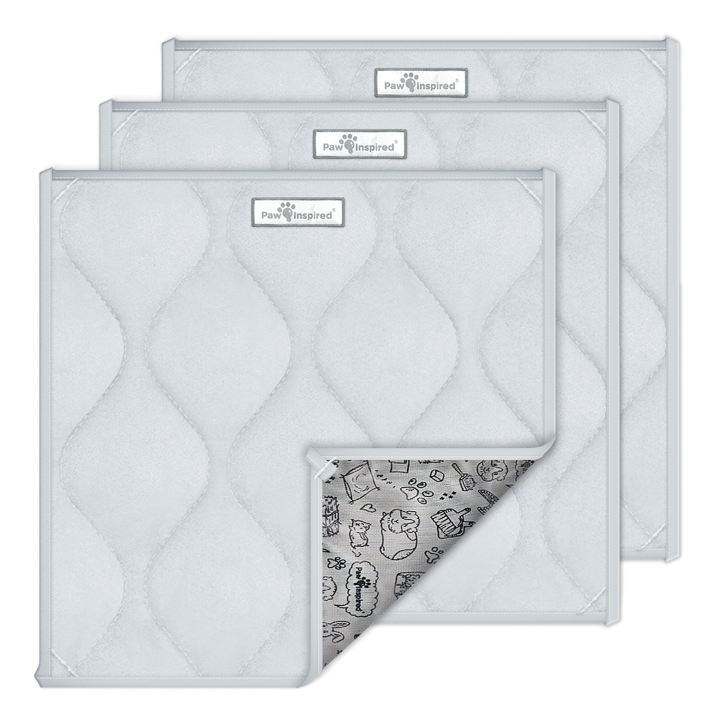 Washable 12”x12” Guinea Pig Cage Liner Pads (3 Count)