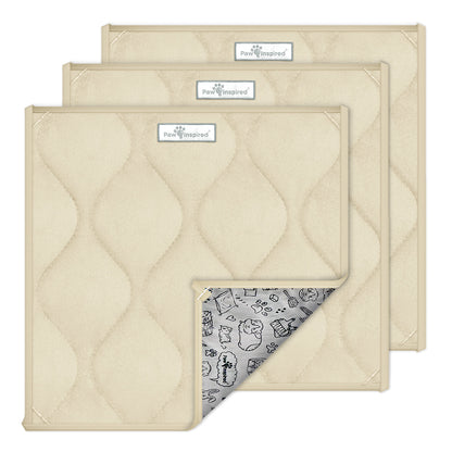 Washable 12”x12” Guinea Pig Cage Liner Pads (3 Count)