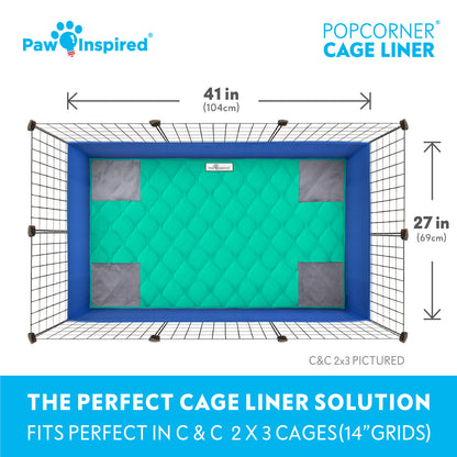 PopCorner® Washable Guinea Pig Cage Liners