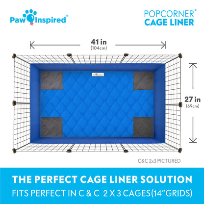 PopCorner® Washable Guinea Pig Cage Liners
