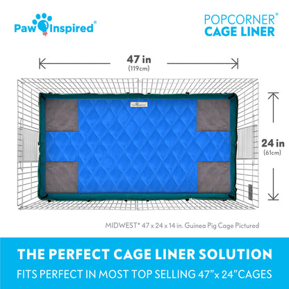 PopCorner® Washable Guinea Pig Cage Liners