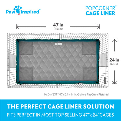 PopCorner® Washable Guinea Pig Cage Liners