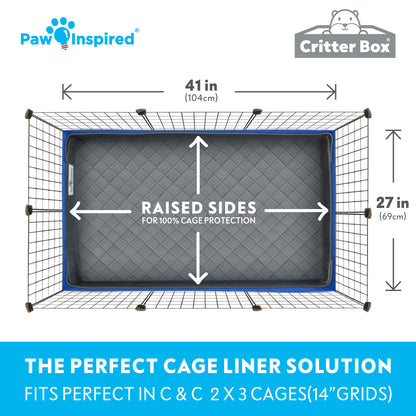 Critter Box® Reversible Cage Liner for Guinea Pigs and Other Small Animals