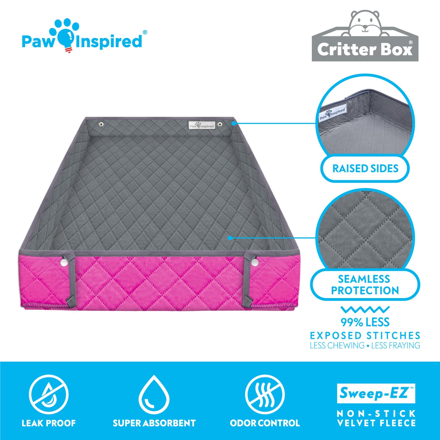 Critter Box® Reversible Cage Liner for Guinea Pigs and Other Small Animals