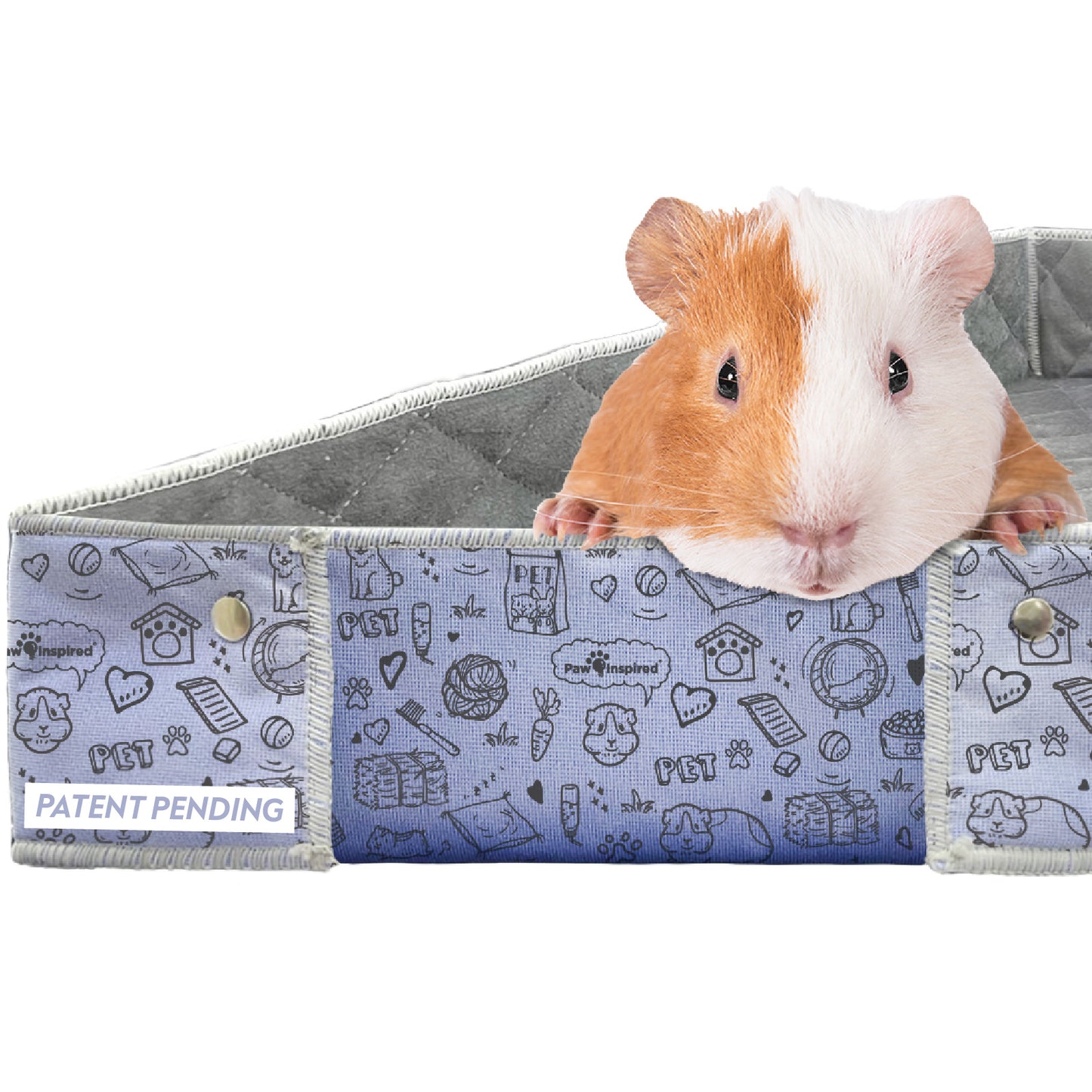 Critter Box® Washable Guinea Pig Cage Liner with Raised Sides