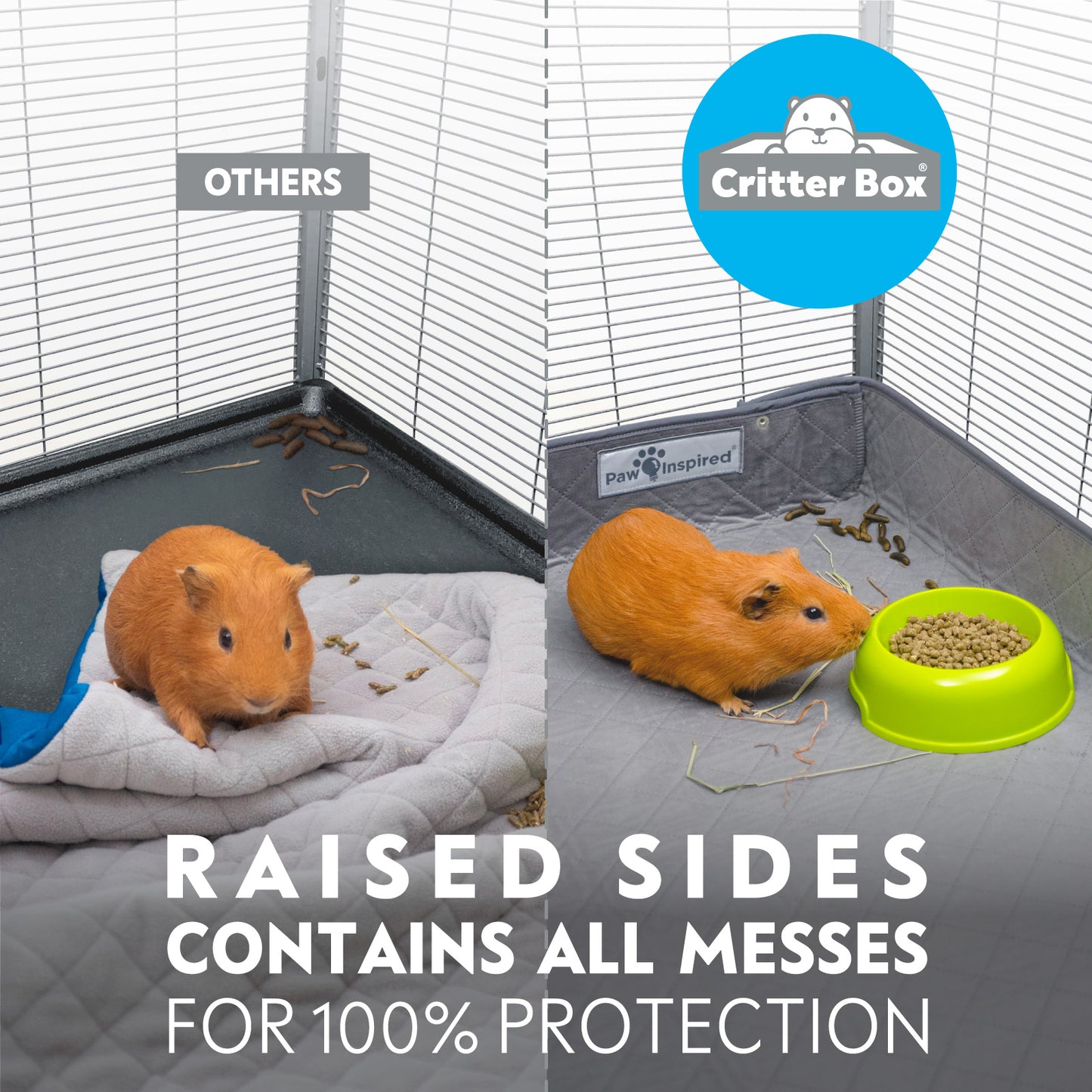 Critter Box® Reversible Cage Liner for Guinea Pigs and Other Small Animals