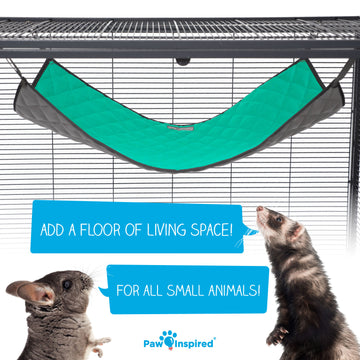 Large Size Fleece Hammock for Ferrets, Rats, Chinchillas, Small Animals – Paw Inspired