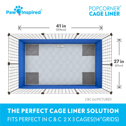 PopCorner® Washable Guinea Pig Cage Liners