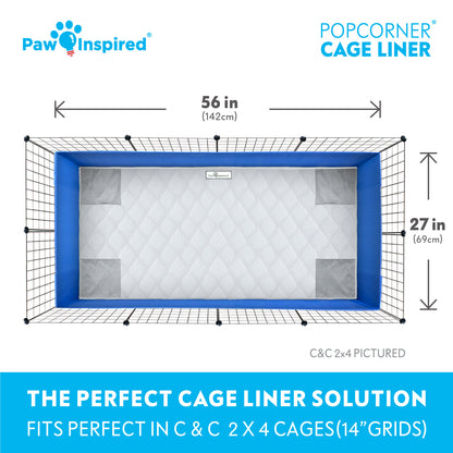 PopCorner® Washable Guinea Pig Cage Liners