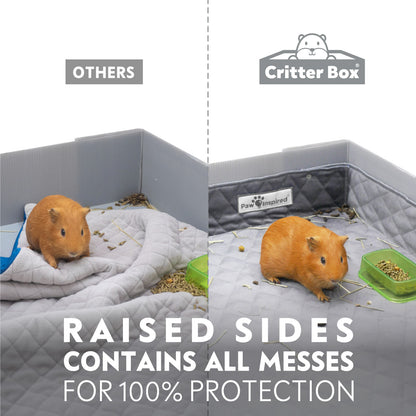 Critter Box® Washable Guinea Pig Cage Liner with Raised Sides