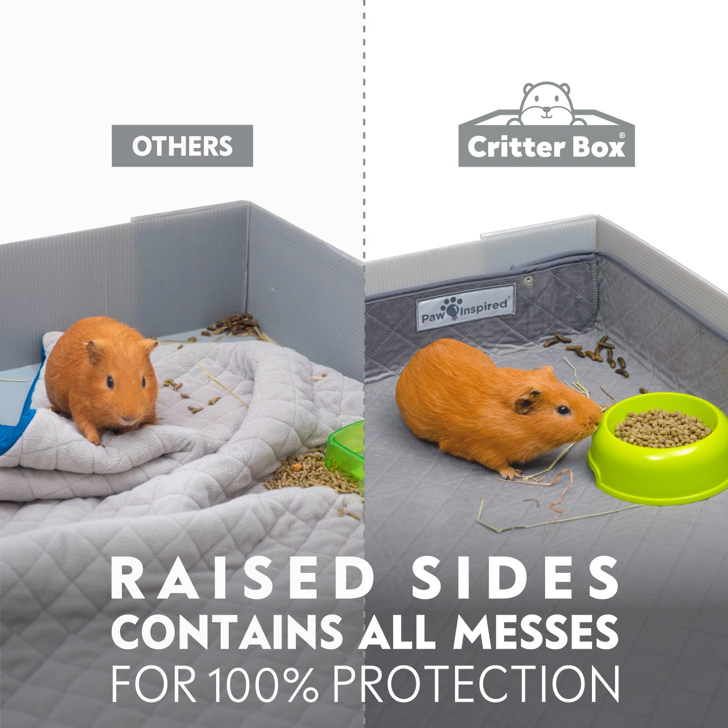 Critter Box® Reversible Cage Liner for Guinea Pigs and Other Small Animals