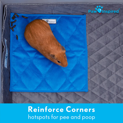 Washable 12”x12” Guinea Pig Cage Liner Pads (3 Count)