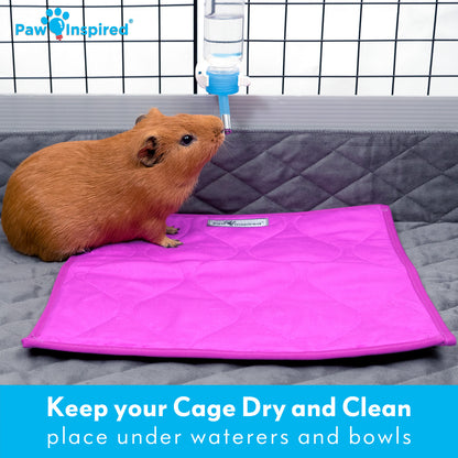 Washable 12”x12” Guinea Pig Cage Liner Pads (3 Count)
