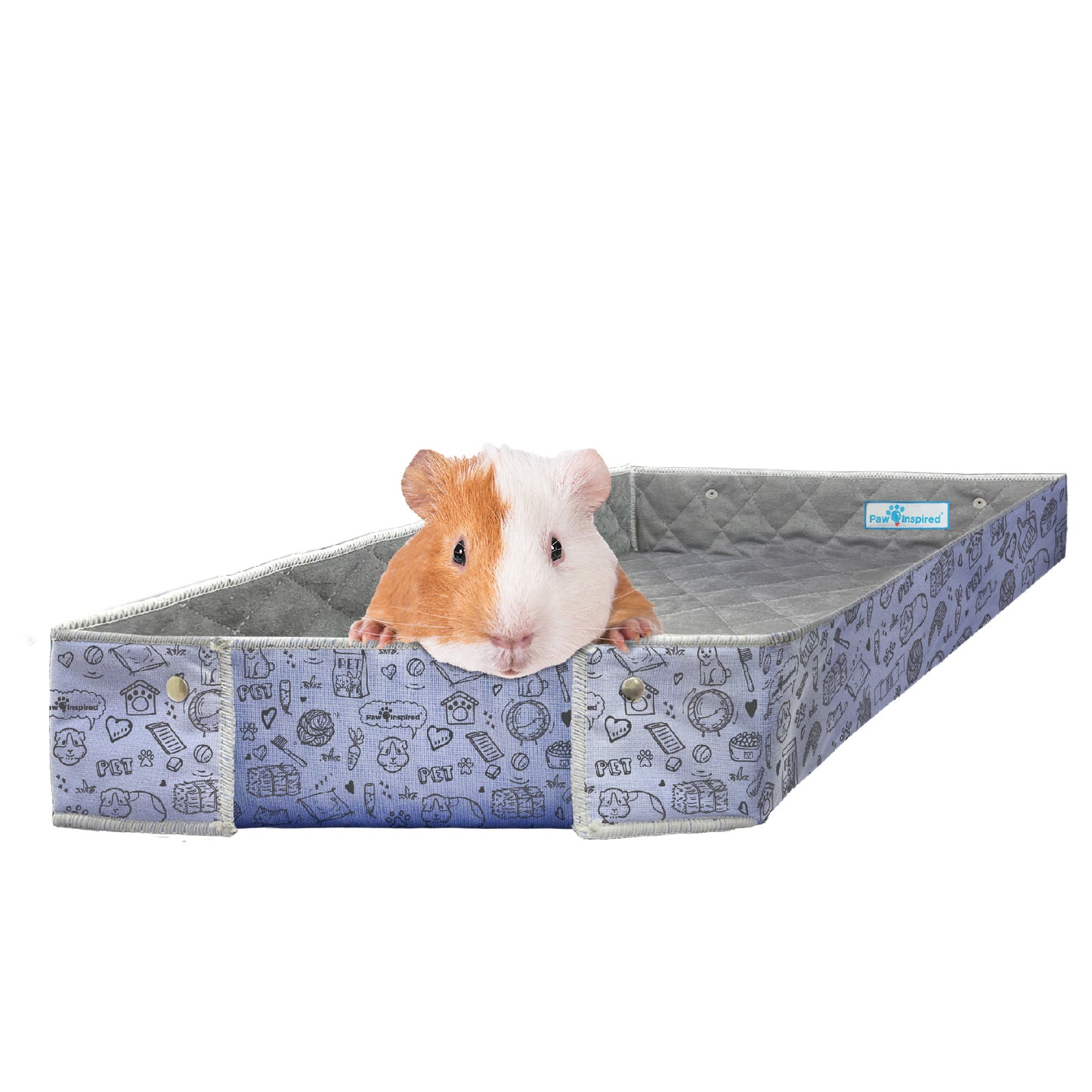 Critter Box® Washable Guinea Pig Cage Liner with Raised Sides